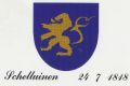 Wapen van Schelluinen/Coat of arms (crest) of Schelluinen