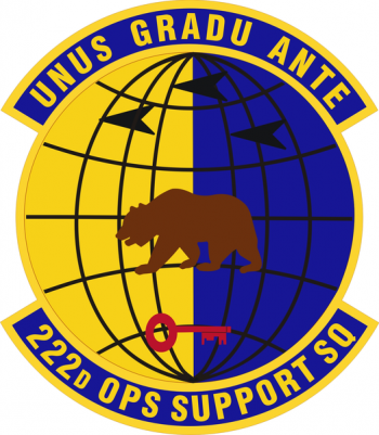 Coat of arms (crest) of the 222nd Operations Support Squadron, California Air National Guard