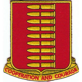 Coat of arms (crest) of 597th Field Artillery Battalion, US Army