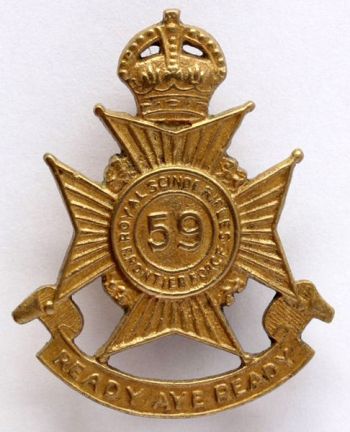 Blason de 59th Royal Scinde Rifles (Frontier Force), Indian Army/Arms (crest) of 59th Royal Scinde Rifles (Frontier Force), Indian Army
