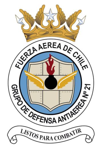 Coat of arms (crest) of the Anti Aircraft Defence Group No 21, Air Force of Chile