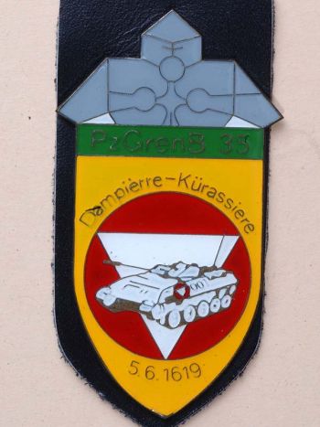 Coat of arms (crest) of the 35th Armoured Grenadier Battalion, Austrian Army