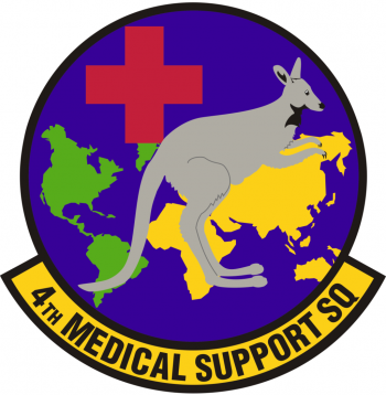 Coat of arms (crest) of the 4th Medical Support Squadron, US Air Force