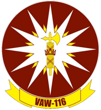 Coat of arms (crest) of the Carrier Airborne Early Warning Squadron (VAW) - 116 Sea Kings, US Navy