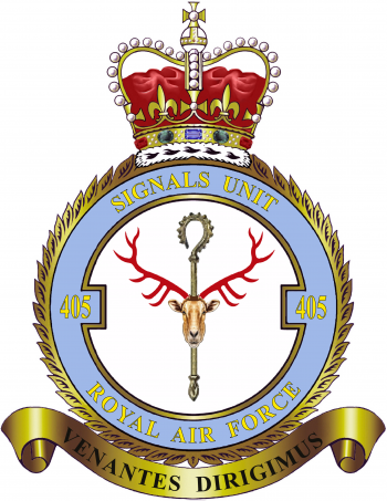 Coat of arms (crest) of No 405 Signals Unit, Royal Air Force