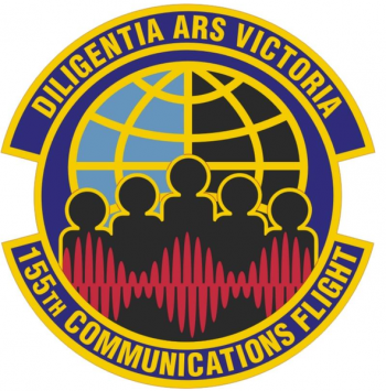 Coat of arms (crest) of the 155th Communications Flight, US Air Force