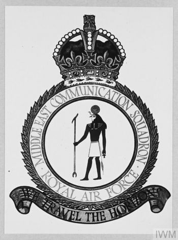 Coat of arms (crest) of Middle East Communication Squadron, Royal Air Force