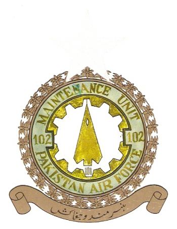 Coat of arms (crest) of the No 102 Air Maintenance Depot, Pakistan Air Force