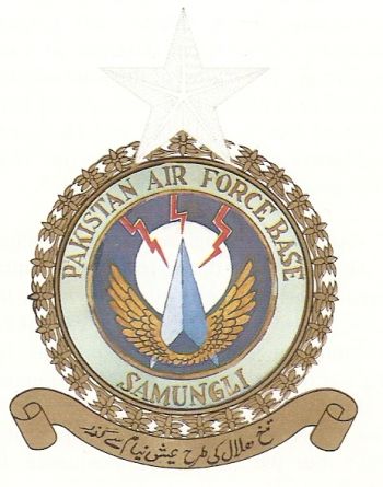 Coat of arms (crest) of the Pakistan Air Force Base Samungli