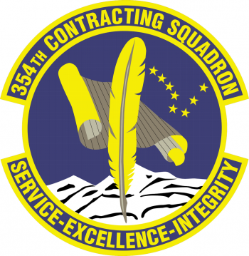 Coat of arms (crest) of the 354th Contracting Squadron, US Air Force