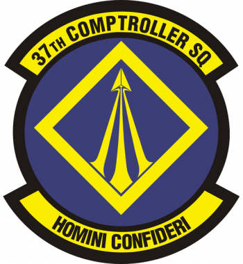 Coat of arms (crest) of the 37th Comptroller Squadron, US Air Force