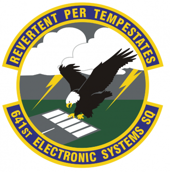 Coat of arms (crest) of the 641st Electronic Systems Squadron, US Air Force