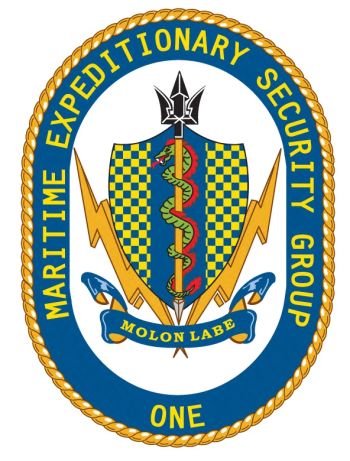 Coat of arms (crest) of Maritime Expeditionary Security Group One, US Navy