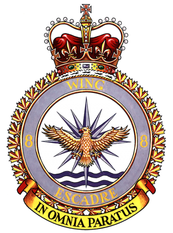 Coat of arms (crest) of the No 8 Wing, Royal Canadian Air Force