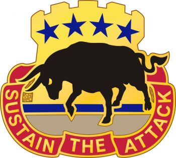Coat of arms (crest) of 518th Sustainment Brigade, US Army