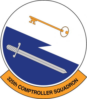 Coat of arms (crest) of the 325th Comptroller Squadron, US Air Force