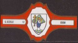 Wapen van Boom/Arms (crest) of BoomThe arms on a Guido-Gezelle cigar band