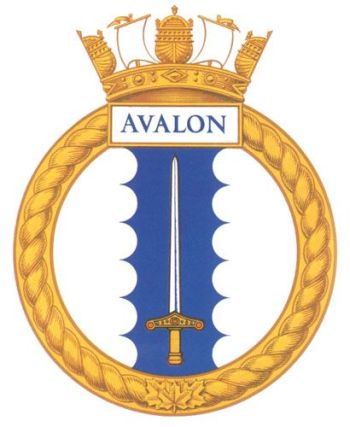 Coat of arms (crest) of the HMCS Avalon, Royal Canadian Navy