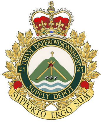 Coat of arms (crest) of the 25 Supply Depot, Canada