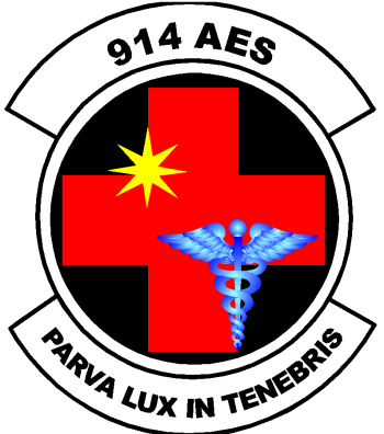 Coat of arms (crest) of the 914th Aeromedical Evacuation Squadron, US Air Force