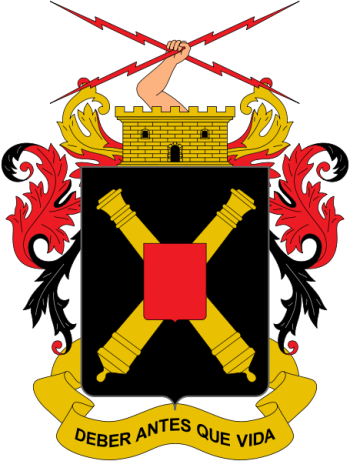 Coat of arms (crest) of the Artillery, Colombian Army