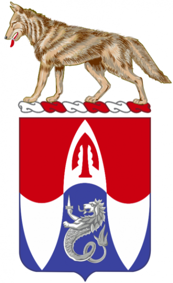 Coat of arms (crest) of the 153rd Engineer Battalion, South Dakota Army National Guard