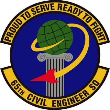 Coat of arms (crest) of the 65th Civil Engineer Squadron, US Air Force