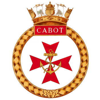 Coat of arms (crest) of the HMCS Cabot, Royal Canadian Navy