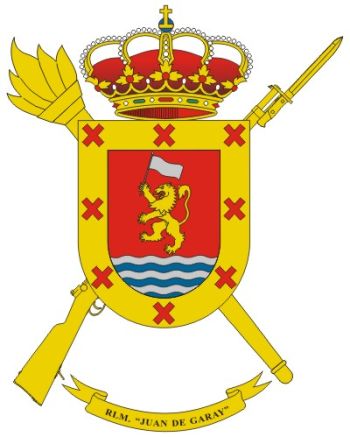Coat of arms (crest) of the Juan Garay Military Logistics Residency, Spanish Army