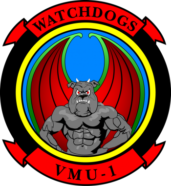 Coat of arms (crest) of Marine Unmanned Aerial Vehicle Squadron (VMU)-1 Watchdogs, USMC