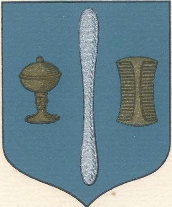 Arms (crest) of Surgeons, Pharmacists and Wigmakers in Nesle