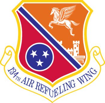 Coat of arms (crest) of the 134th Air Refueling Wing, Tennessee Air National Guard