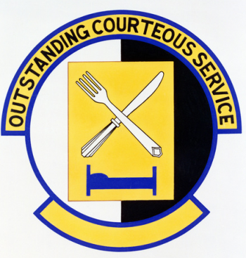 Coat of arms (crest) of the 27th Services Squadron, US Air Force