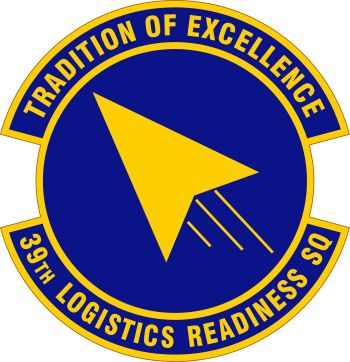 Coat of arms (crest) of the 39th Logistics Readiness Squadron, US Air Force