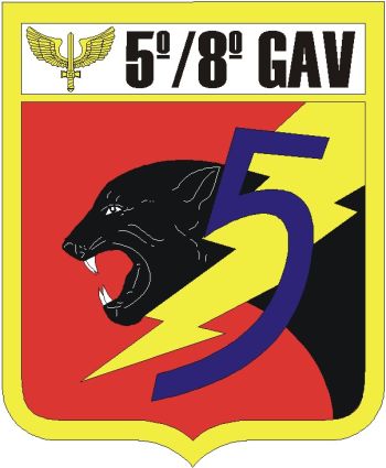 Coat of arms (crest) of the 5th Squadron, 8th Aviation Group, Brazilian Air Force