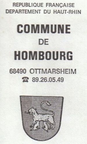 Blason de Hombourg (Haut-Rhin)/Coat of arms (crest) of {{PAGENAME