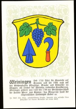 Wappen von/Blason de Weiningen (Zürich)