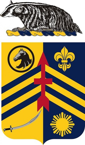 Coat of arms (crest) of the 105th Cavalry Regiment, Wisconsin Army National Guard