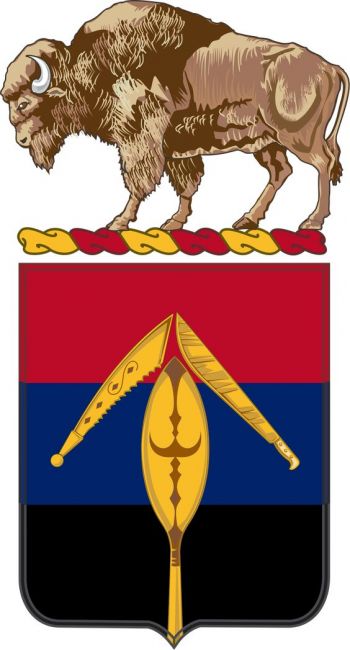 Coat of arms (crest) of the 351st Armored Field Artillery Battalion, Wyoming Army National Guard