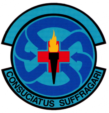 Coat of arms (crest) of the 48th Medical Support Squadron, US Air Force