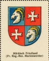 Arms of Märkisch Friedland