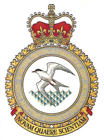 Coat of arms (crest) of the Maritime Proving and Evaluation Unit, Canada
