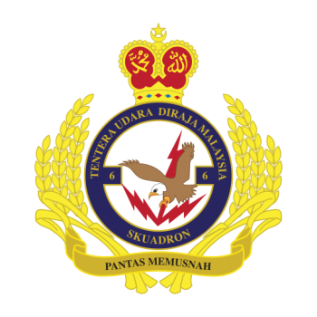 Coat of arms (crest) of the No 6 Squadron, Royal Malaysian Air Force