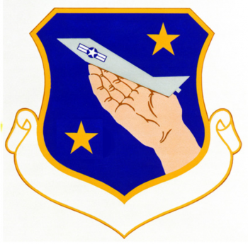 Coat of arms (crest) of the 3205th Maintenance and Supply Group, US Air Force