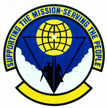 Coat of arms (crest) of the 438th Mission Support Squadron, US Air Force