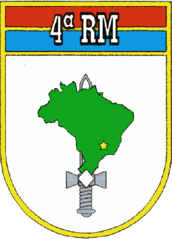 Coat of arms (crest) of the 4th Military Region - Mariano Procupio Region, Brazilian Army