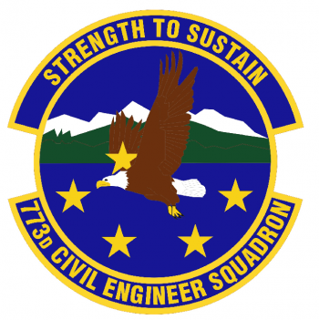 Coat of arms (crest) of the 773rd Civil Engineer Squadron, US Air Force