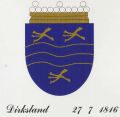 Wapen van Dirksland/Coat of arms (crest) of Dirksland