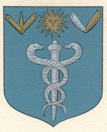 Coat of arms (crest) of Doctors, Pharmacists, Surgeons and Wigmakers in Concarneau