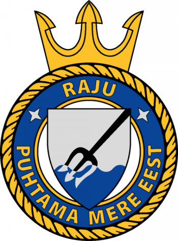 Blason de EML Raju (P6732), Estonian Navy/Arms (crest) of EML Raju (P6732), Estonian Navy
